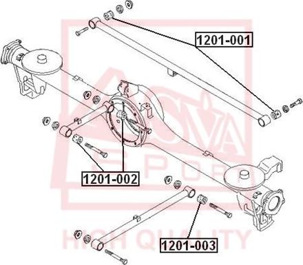 ASVA 1201-002 - Suspension, bras de liaison droxauto.com