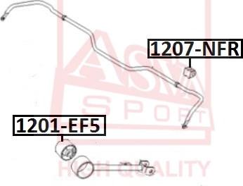 ASVA 1201-EF5 - Suspension, bras de liaison droxauto.com