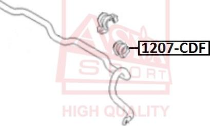 ASVA 1207-CDF - Coussinet de palier, stabilisateur droxauto.com