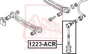 ASVA 1223-ACR - Entretoise / tige, stabilisateur droxauto.com