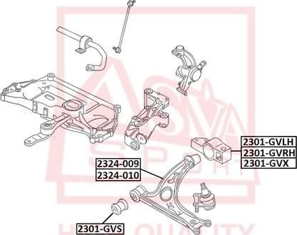 ASVA 2324-010 - Bras de liaison, suspension de roue droxauto.com