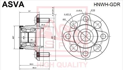 ASVA HNWH-GDR - Moyeu de roue droxauto.com
