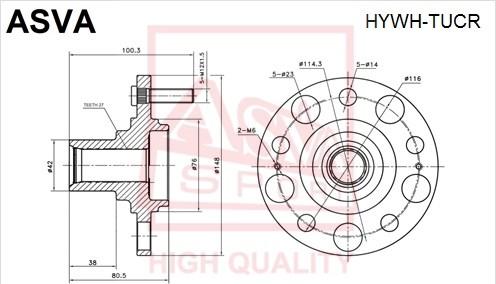 ASVA HYWH-TUCR - Moyeu de roue droxauto.com