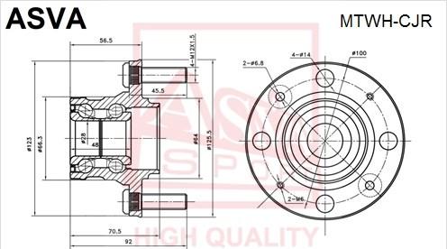 ASVA MTWH-CJR - Moyeu de roue droxauto.com