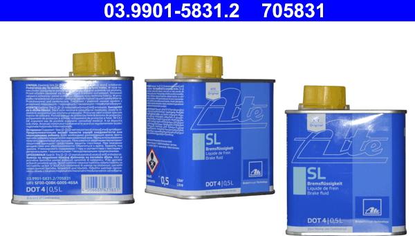 ATE 03.9901-5831.2 - Liquide de frein droxauto.com