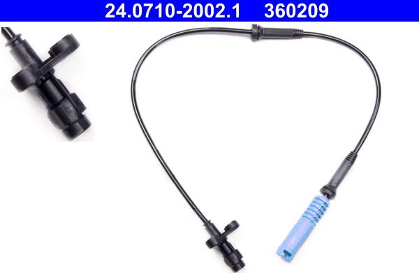 ATE 24.0710-2002.1 - Capteur, vitesse de roue droxauto.com
