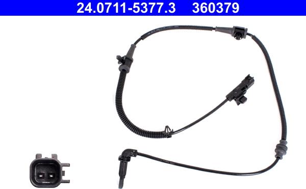 ATE 24.0711-5377.3 - Capteur, vitesse de roue droxauto.com