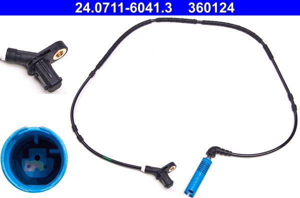 ATE 24.0711-6041.3 - Capteur, vitesse de roue droxauto.com