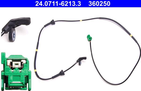 ATE 24.0711-6213.3 - Capteur, vitesse de roue droxauto.com