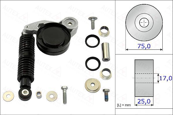 Autex 654867 - Kit de réparation, bras de serrage - courroie trapézoïdale droxauto.com