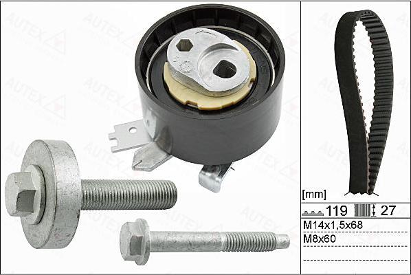 Autex 702884 - Kit de distribution droxauto.com