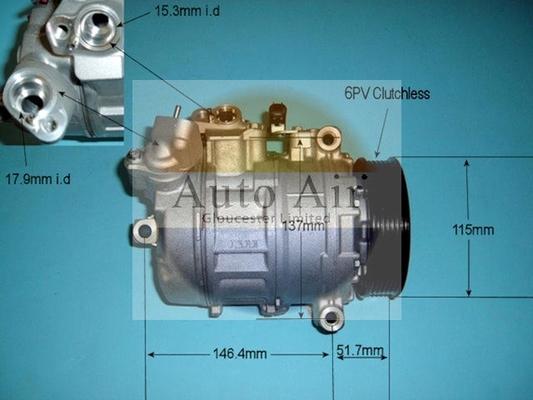 Auto Air Gloucester 14-9644 - Compresseur, climatisation droxauto.com