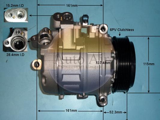 Auto Air Gloucester 14-9151P - Compresseur, climatisation droxauto.com