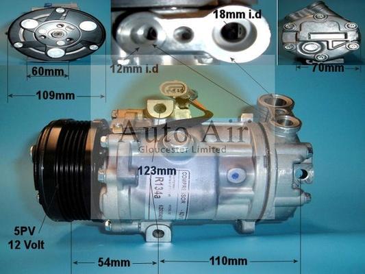 Auto Air Gloucester 14-9705R - Compresseur, climatisation droxauto.com