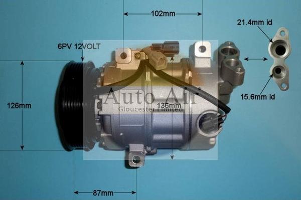 Auto Air Gloucester 14-9733P - Compresseur, climatisation droxauto.com