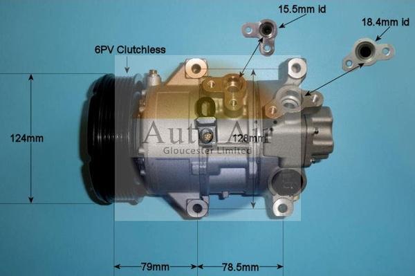 Auto Air Gloucester 14-5343P - Compresseur, climatisation droxauto.com