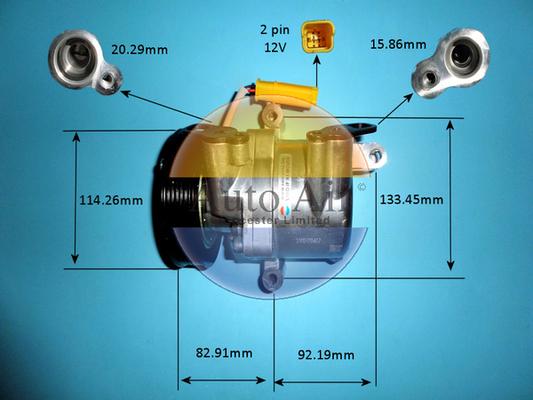 Auto Air Gloucester 14-0358P - Compresseur, climatisation droxauto.com