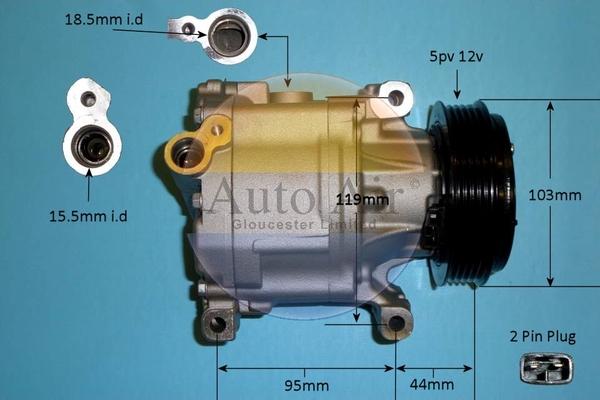 Auto Air Gloucester 14-0214P - Compresseur, climatisation droxauto.com