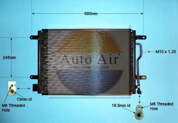 Auto Air Gloucester 16-9692 - Condensateur, climatisation droxauto.com