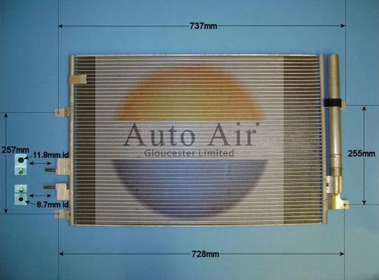 Auto Air Gloucester 16-9639 - Condensateur, climatisation droxauto.com