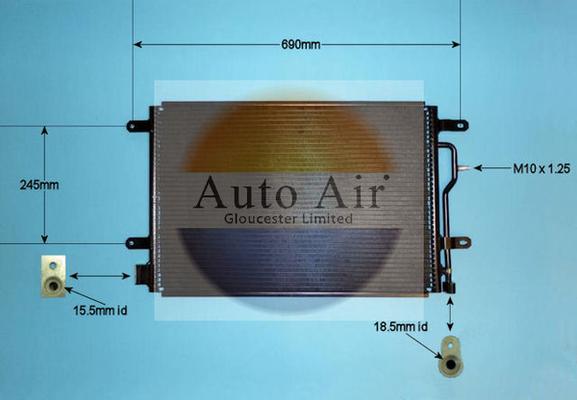 Auto Air Gloucester 16-9700 - Condensateur, climatisation droxauto.com