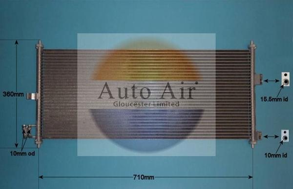 Auto Air Gloucester 16-6205 - Condensateur, climatisation droxauto.com