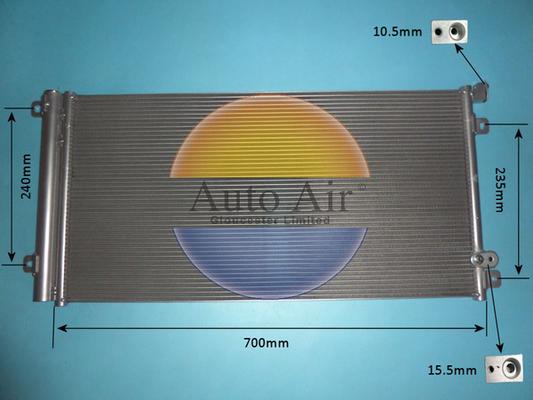 Auto Air Gloucester 16-1468 - Condensateur, climatisation droxauto.com