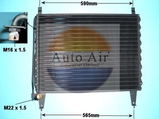 Auto Air Gloucester 16-1195 - Condensateur, climatisation droxauto.com