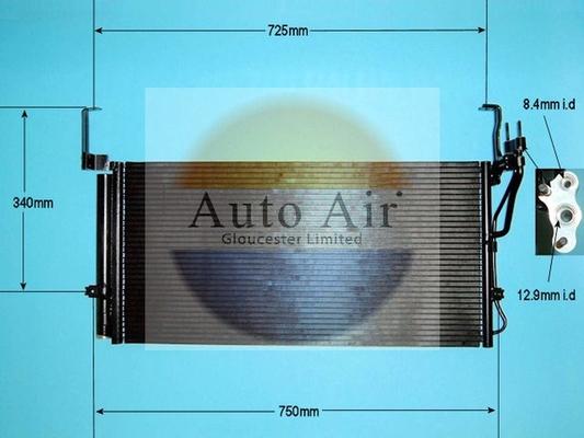 Auto Air Gloucester 16-1162 - Condensateur, climatisation droxauto.com