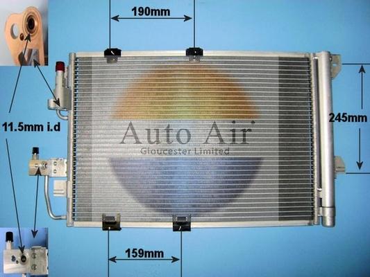 Auto Air Gloucester 16-1245 - Condensateur, climatisation droxauto.com