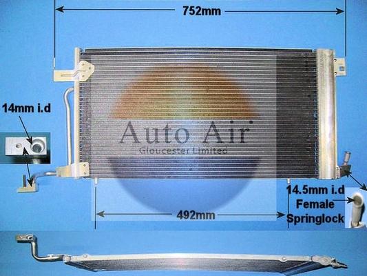 Auto Air Gloucester 16-1250 - Condensateur, climatisation droxauto.com