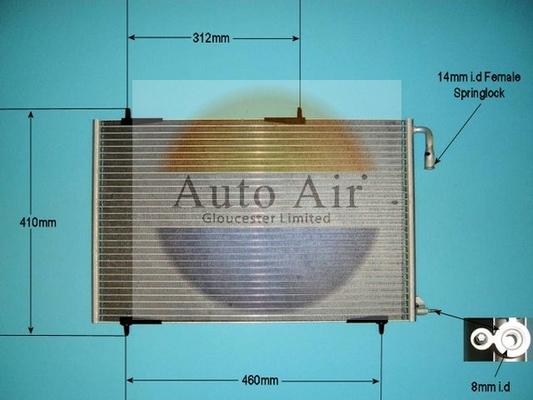 Auto Air Gloucester 16-8910A - Condensateur, climatisation droxauto.com