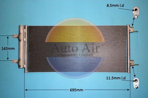 Auto Air Gloucester 168015 - Condensateur, climatisation droxauto.com