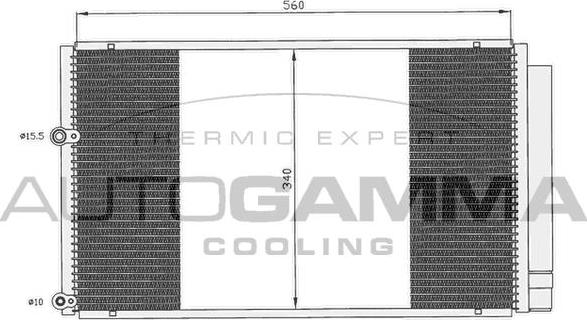 Autogamma 104922 - Condensateur, climatisation droxauto.com