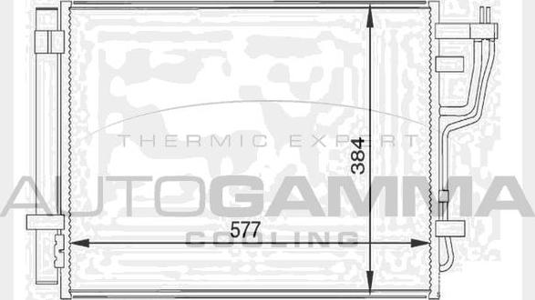 Autogamma 104455 - Condensateur, climatisation droxauto.com