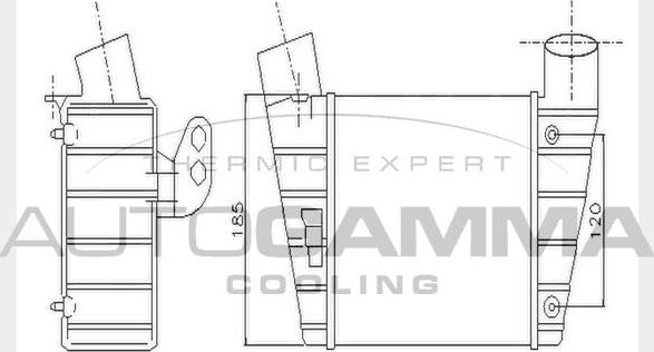 Autogamma 104431 - Intercooler, échangeur droxauto.com