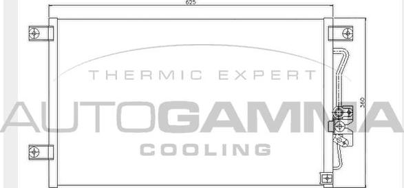 Autogamma 104478 - Condensateur, climatisation droxauto.com