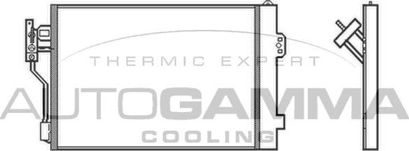 Autogamma 104004 - Condensateur, climatisation droxauto.com