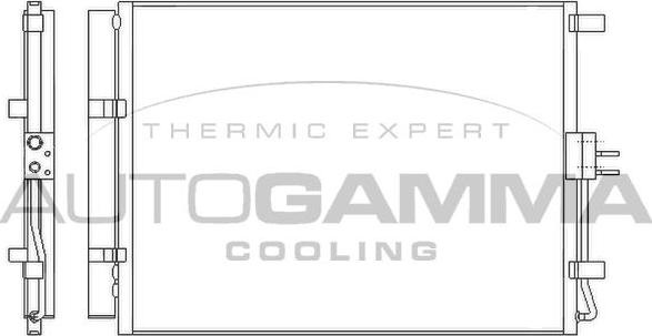 Autogamma 105980 - Condensateur, climatisation droxauto.com