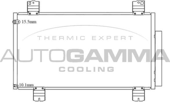 Autogamma 105595 - Condensateur, climatisation droxauto.com