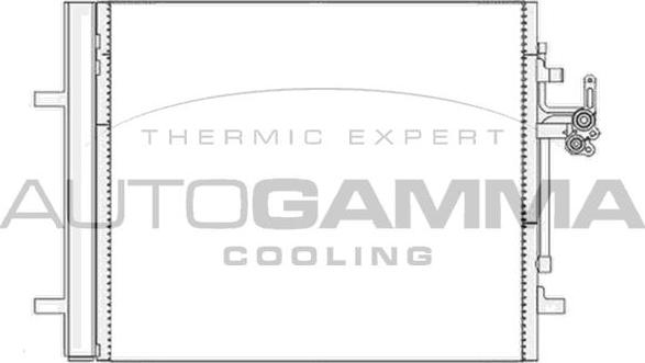 Autogamma 105598 - Condensateur, climatisation droxauto.com