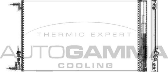 Autogamma 105507 - Condensateur, climatisation droxauto.com