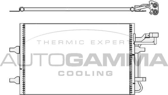 Autogamma 105512 - Condensateur, climatisation droxauto.com