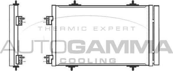 Autogamma 105584 - Condensateur, climatisation droxauto.com