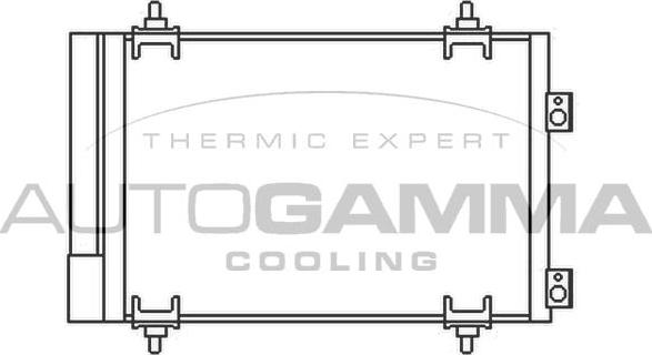Autogamma 105586 - Condensateur, climatisation droxauto.com