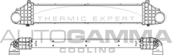 Autogamma 105628 - Intercooler, échangeur droxauto.com
