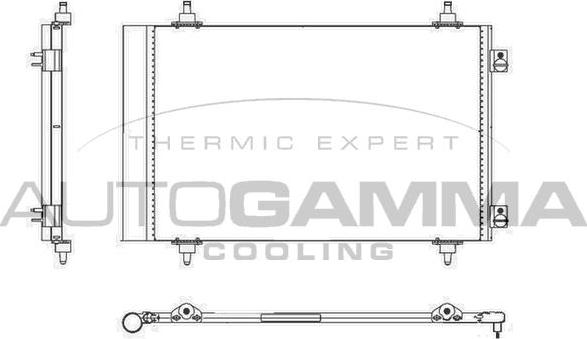 Autogamma 105022 - Condensateur, climatisation droxauto.com