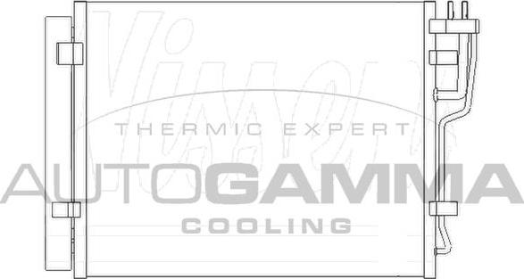 Autogamma 105075 - Condensateur, climatisation droxauto.com
