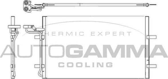 Autogamma 105199 - Condensateur, climatisation droxauto.com