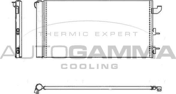 Autogamma 105341 - Condensateur, climatisation droxauto.com